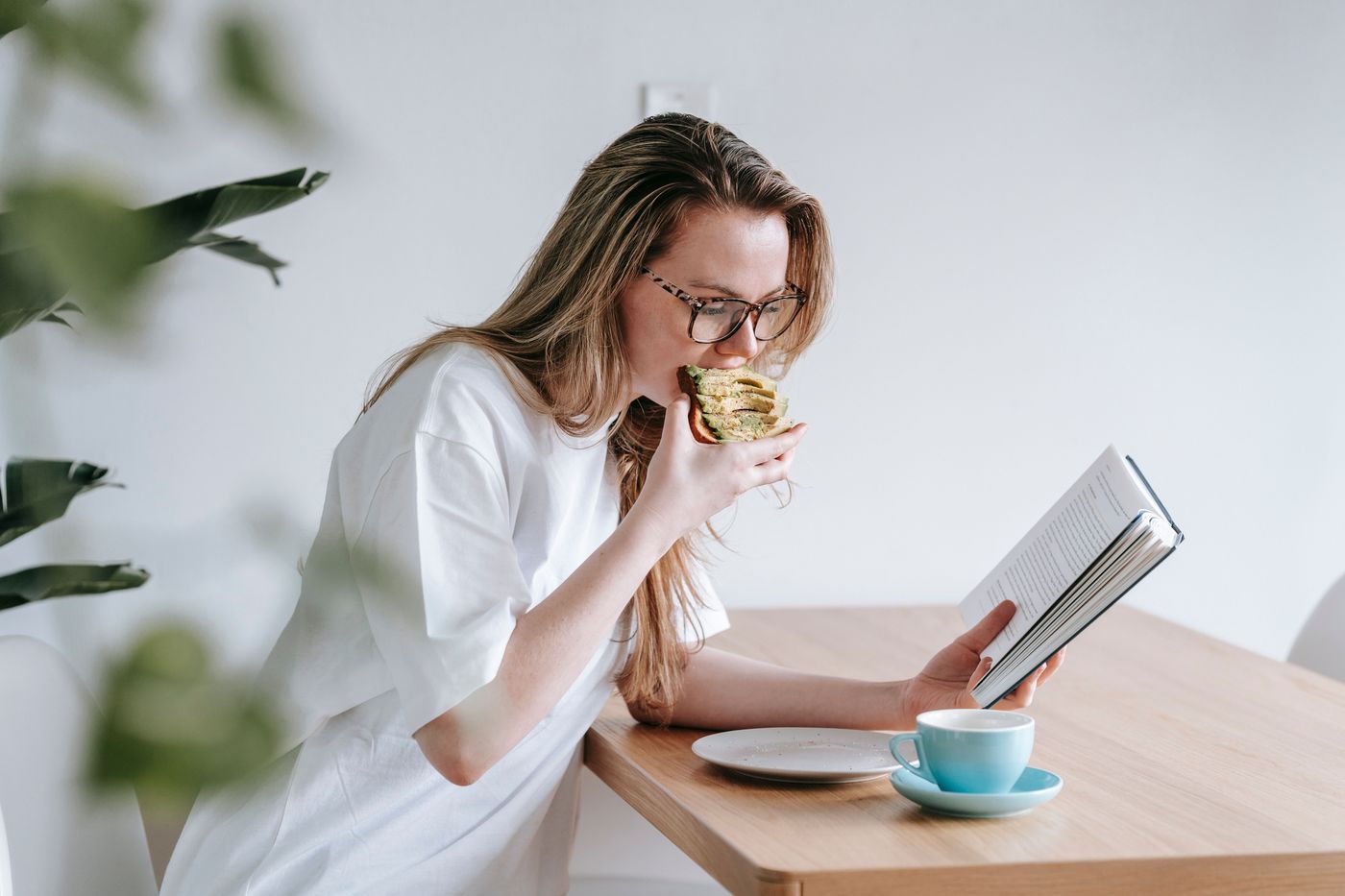 A calm morning scene — coffee and soft light by a window